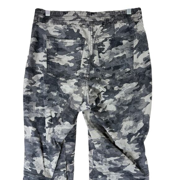 Spanx Gray Camo Stretch Twill Cargo Jogger Utility Pull Up Pants Size L - Picture 6 of 10